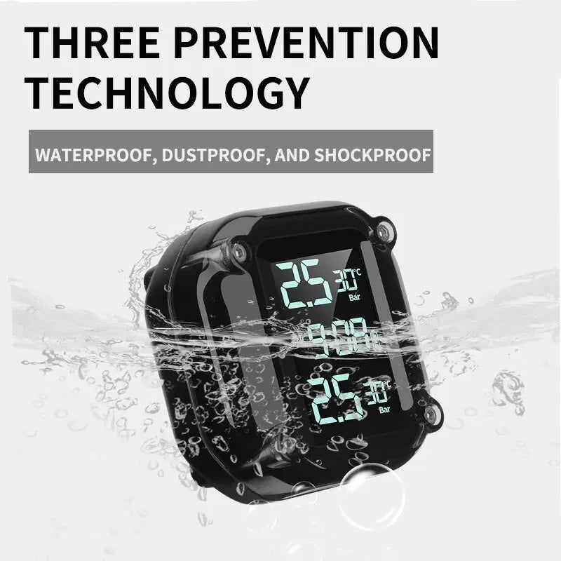 Motorcycle Tire Pressure Monitoring System [2 Sensors]