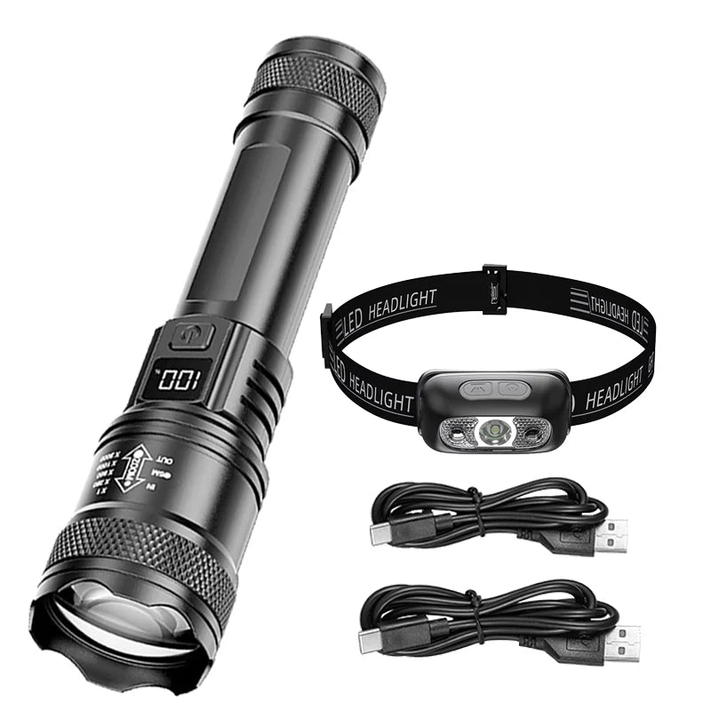 LED Torch & Headlamp Combo